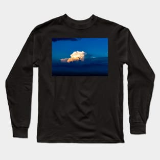 White Puffy Cloud Long Sleeve T-Shirt